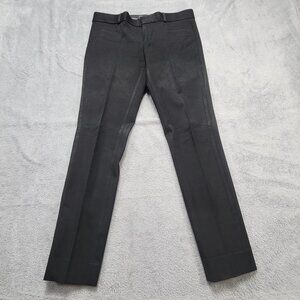 Banana Republic Sloan Slim Ankle Dress Pants Womens 2 Black Stretch Work